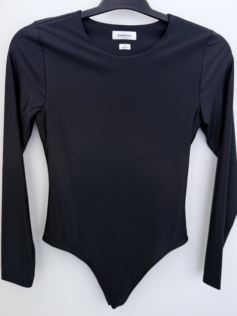 Babaton Contour Long Sleeve Bodysuit Black Medium